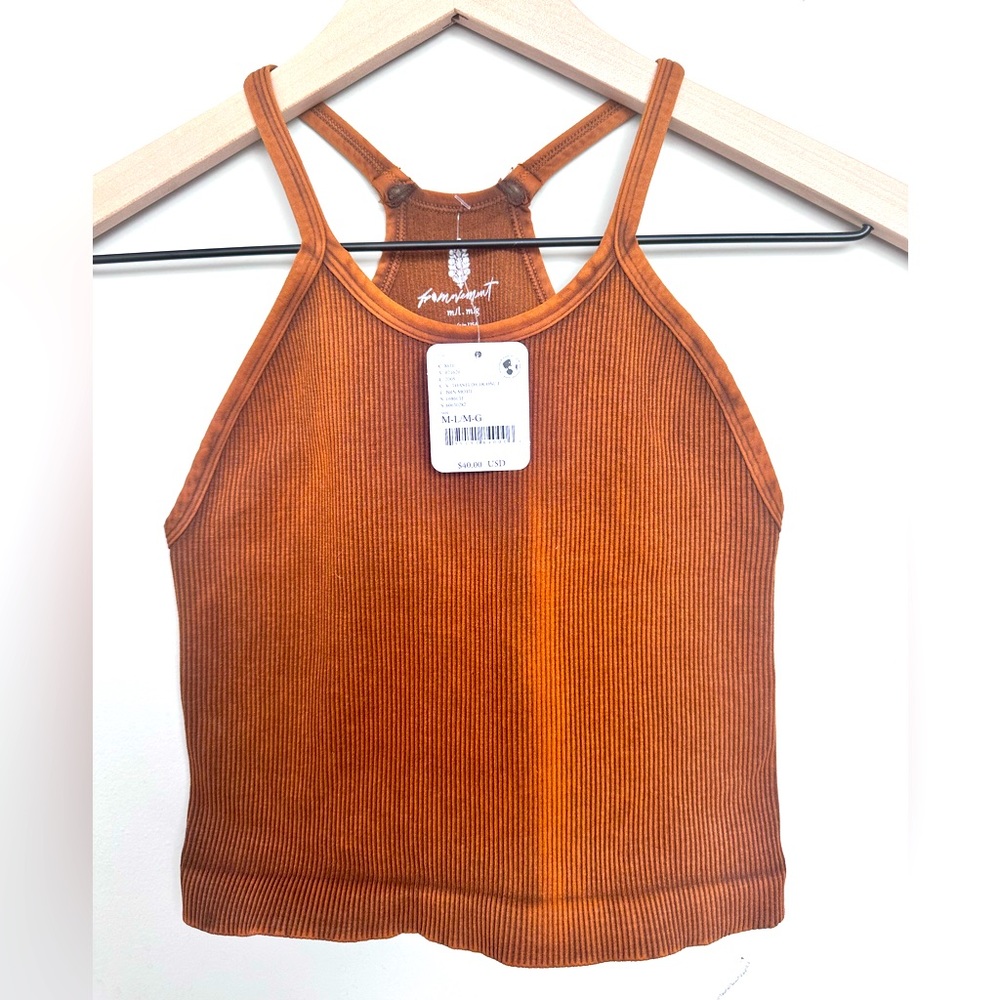Free People Happiness Runs Long Crop Tank